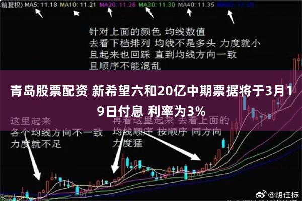 青岛股票配资 新希望六和20亿中期票据将于3月19日付息 利率为3%